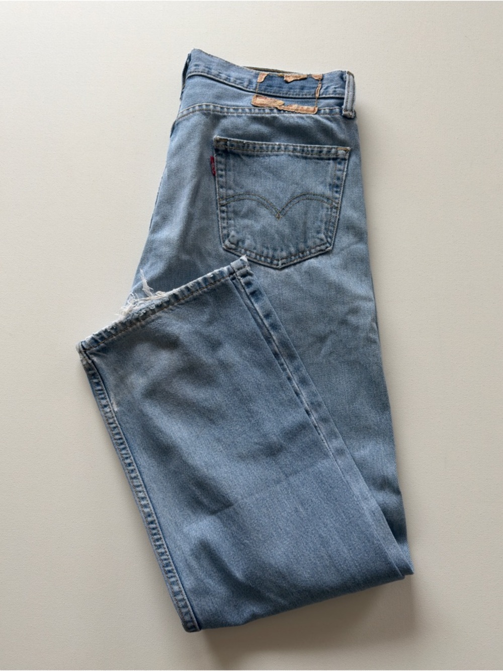 EUC Levi's Men's 505 Straight Fit Light Blue Jeans 30x29 (KB5)